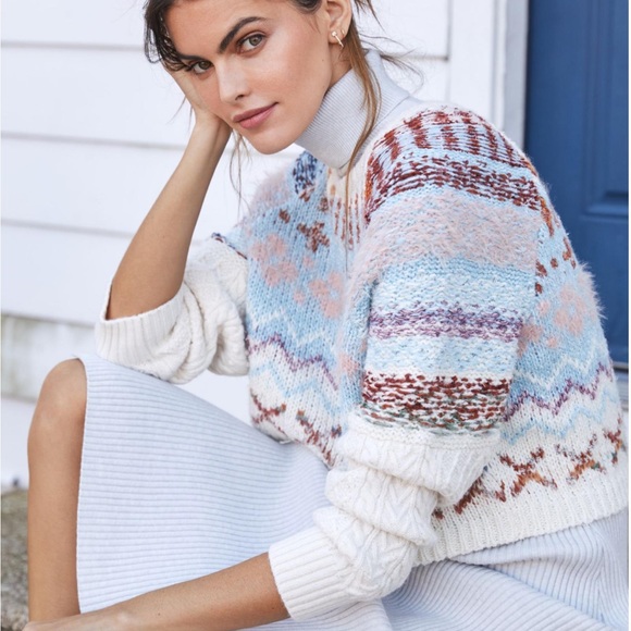 Daily Practice by Anthropologie Plush Cropped Sweater - Picture 2 of 7